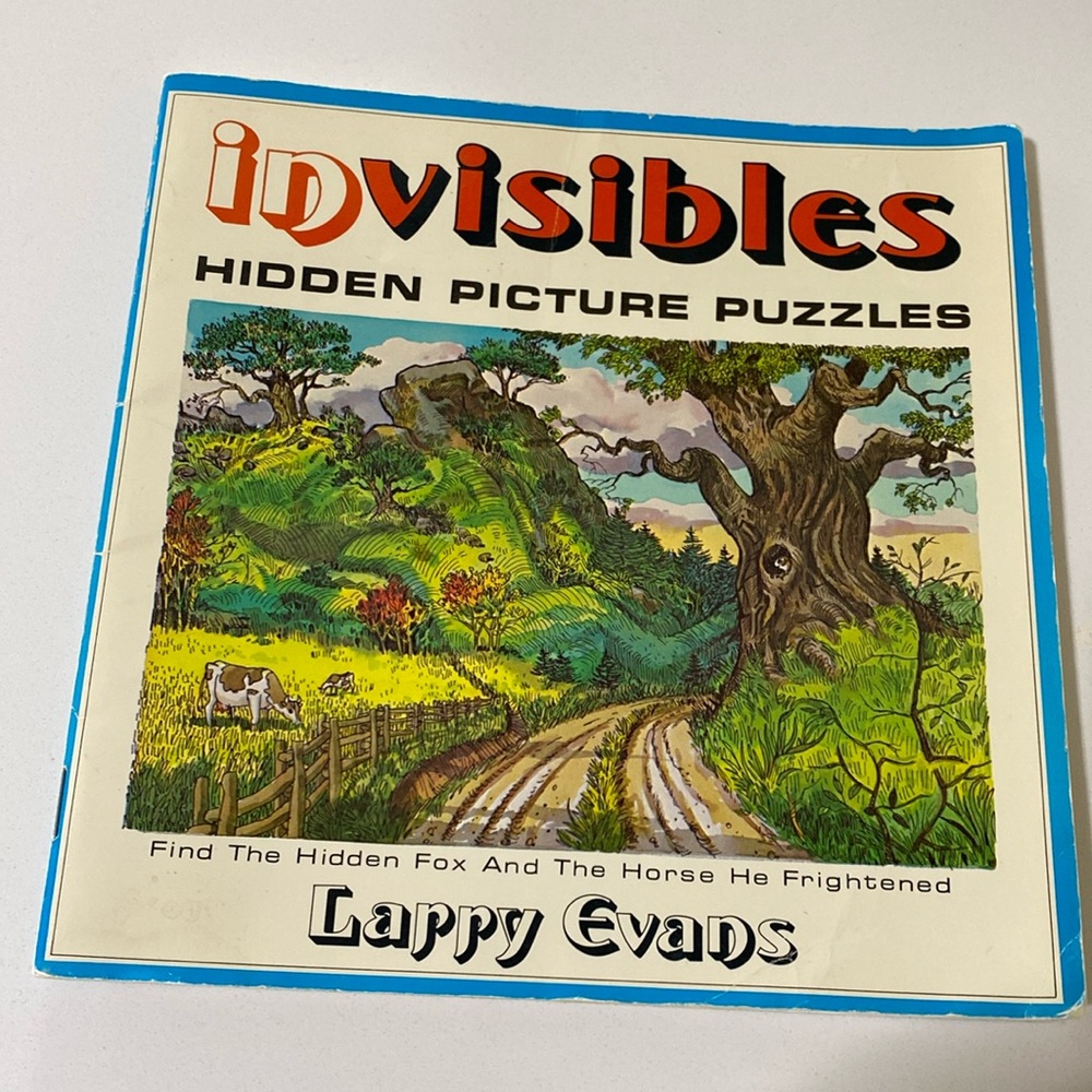 Invisibles Hidden Picture Puzzles Book, by Larry Evans (1977)